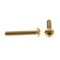 Prime-Line Machine Screw, Round, Phil/Sltd Comb Drive 1/4in-20 X 1-1/2in Solid Brass 25PK 9005488 - alternate 3